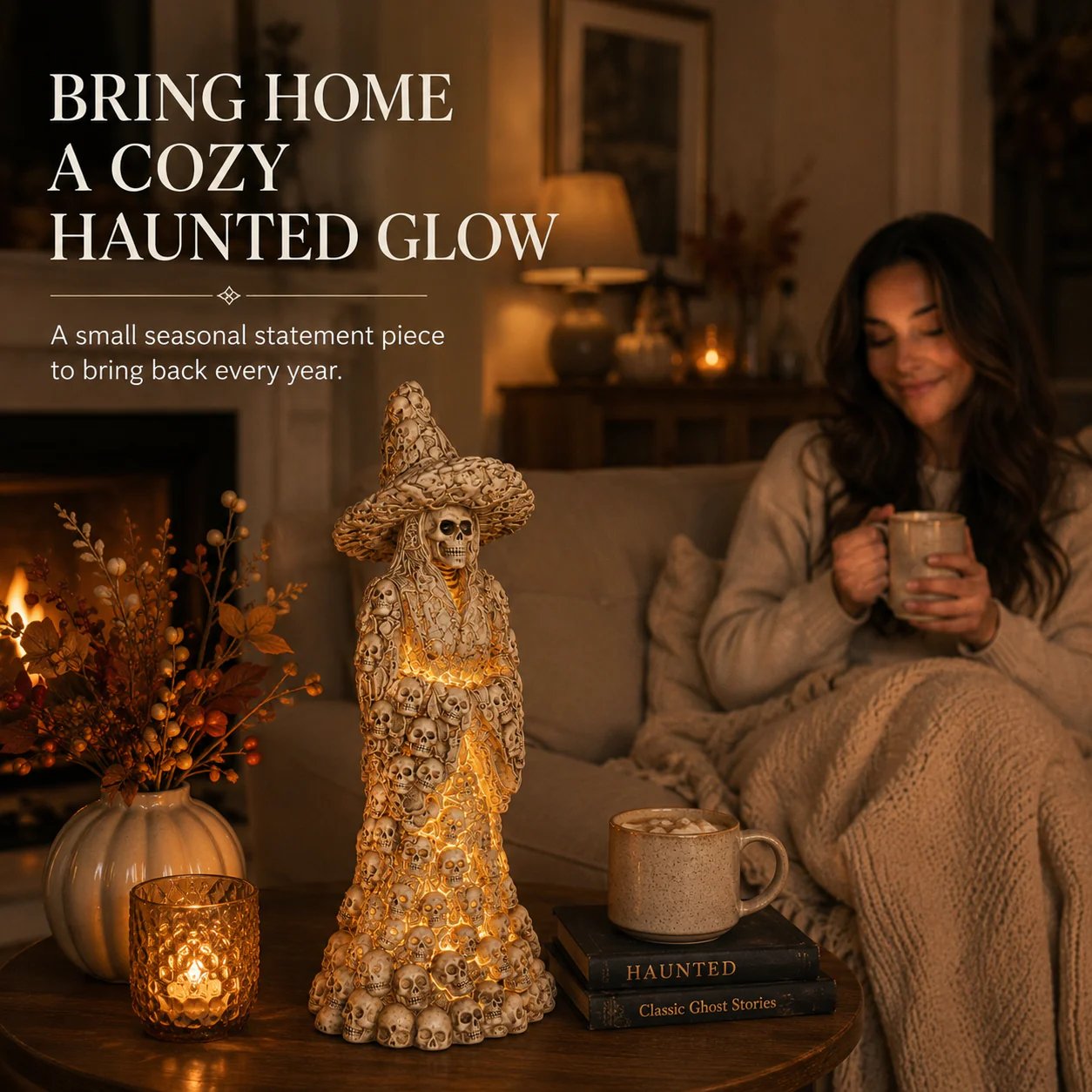 💀Flash Sale 50% OFF-Skeleton Witch Ornament(🎁BUY 2 FREE SHIPPING)