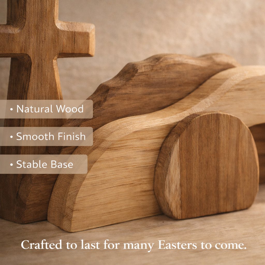 🔥The Wooden Resurrection Cross & Empty Tomb That Reminds Your Family What Easter Is Really About