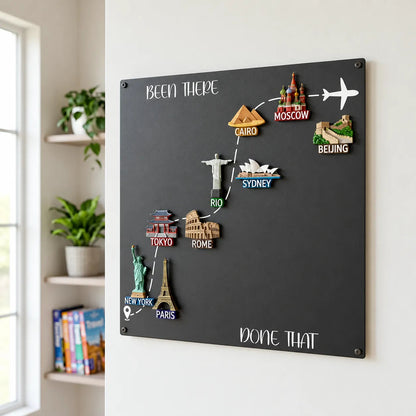 ✈️ Travel Memories Magnet Board – Display the Places You Love