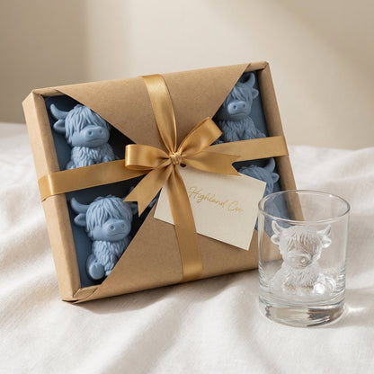 ⏳Last Day Special Price ￡19.99!!🐮 Mini Highland Cow Ice Cube Mold – Cute 3D Ice for Drinks, Parties & Gifts