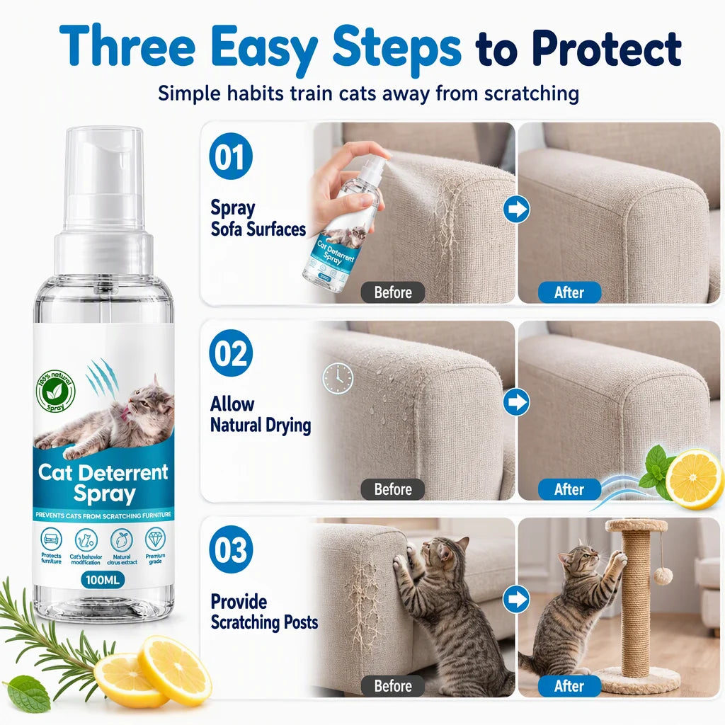 🐱 50% Off! 🎁cat Scratch Deterrent Spray