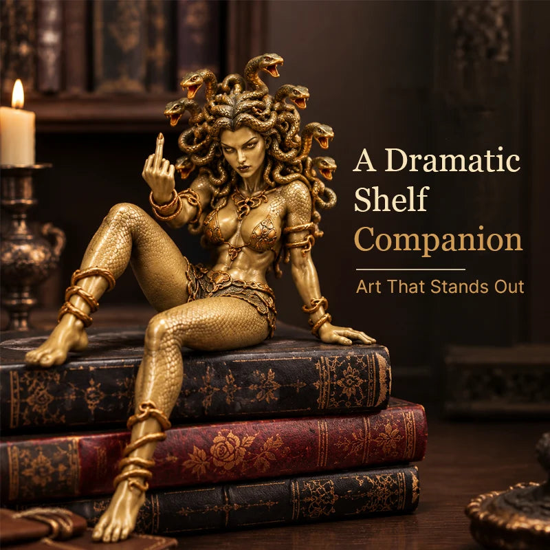 🐍 Medusa Statue – Greek Mythology & Gothic Home Decor ✨