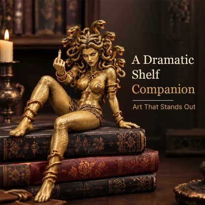 🐍 Medusa Statue – Greek Mythology & Gothic Home Decor ✨