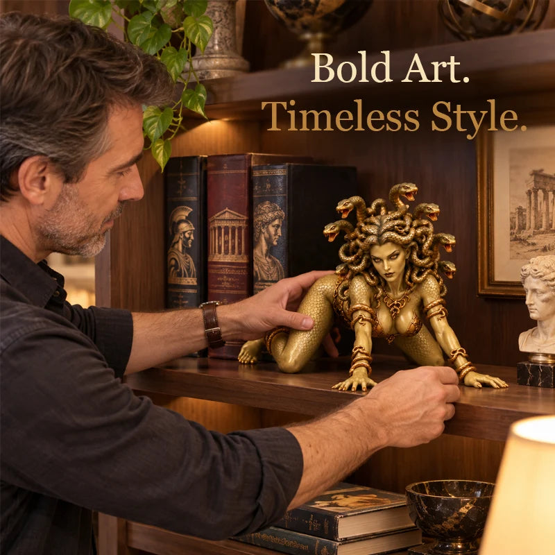 🐍 Medusa Statue – Greek Mythology & Gothic Home Decor ✨