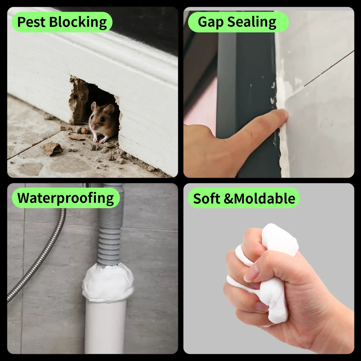 10Pcs Professional Sealant Clay - Anti-Insect Wall Hole Filler Mud🧱🚚