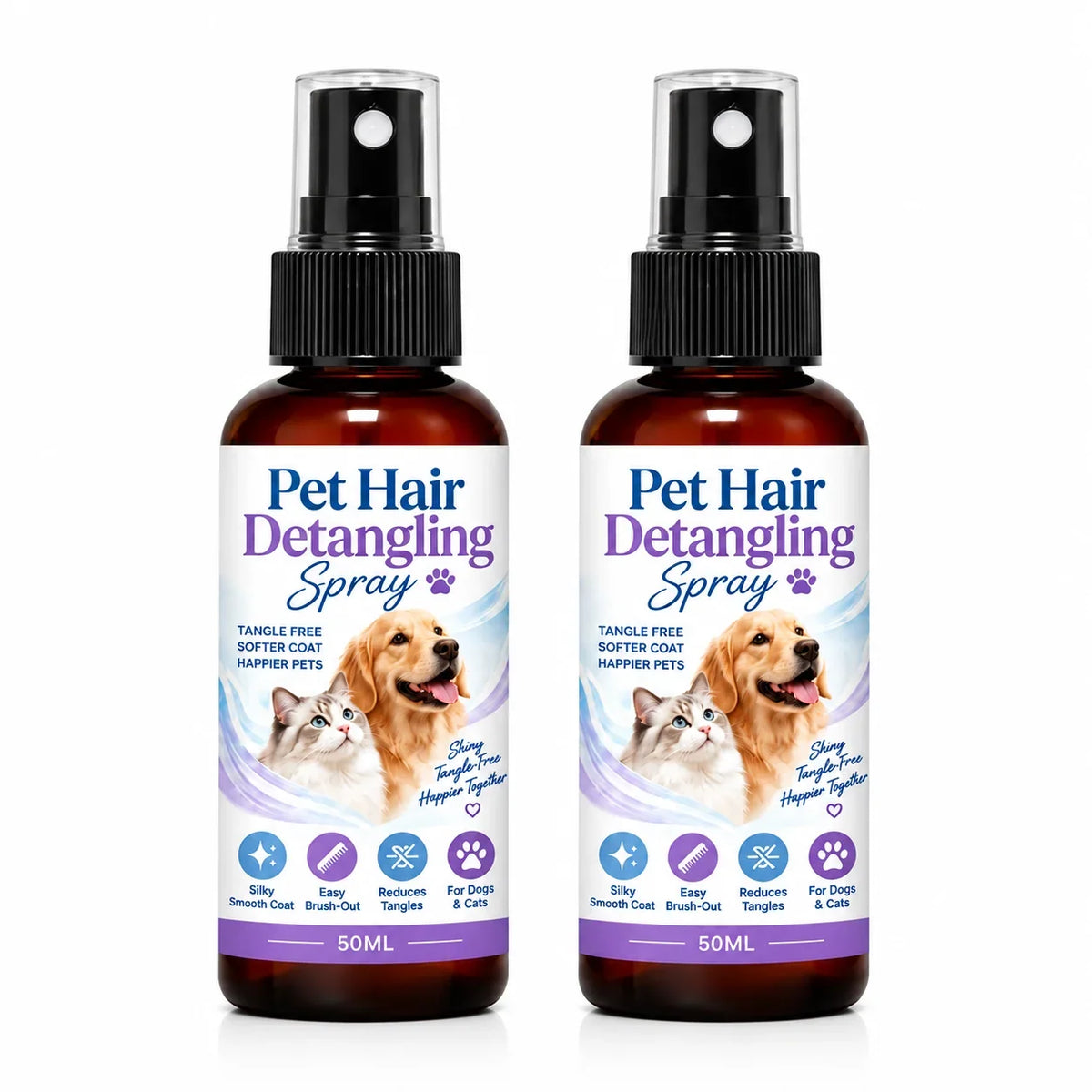 🐾 Ontklit- en verzorgingsspray voor huisdieren
