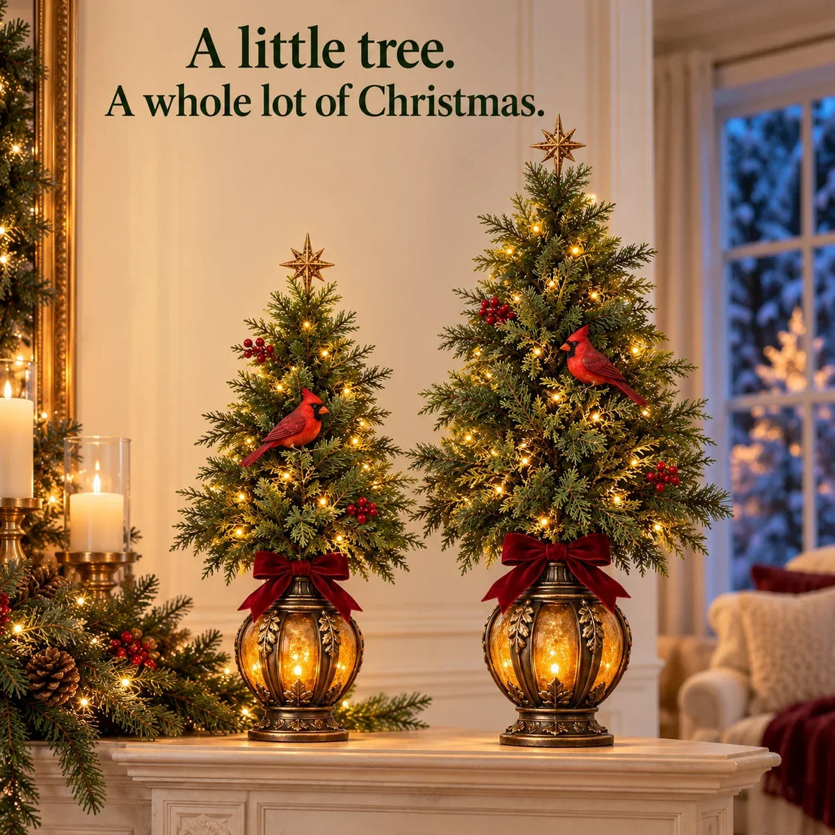 🔥 Last Day 49% OFF🎄🌙cardinal Lantern Trees