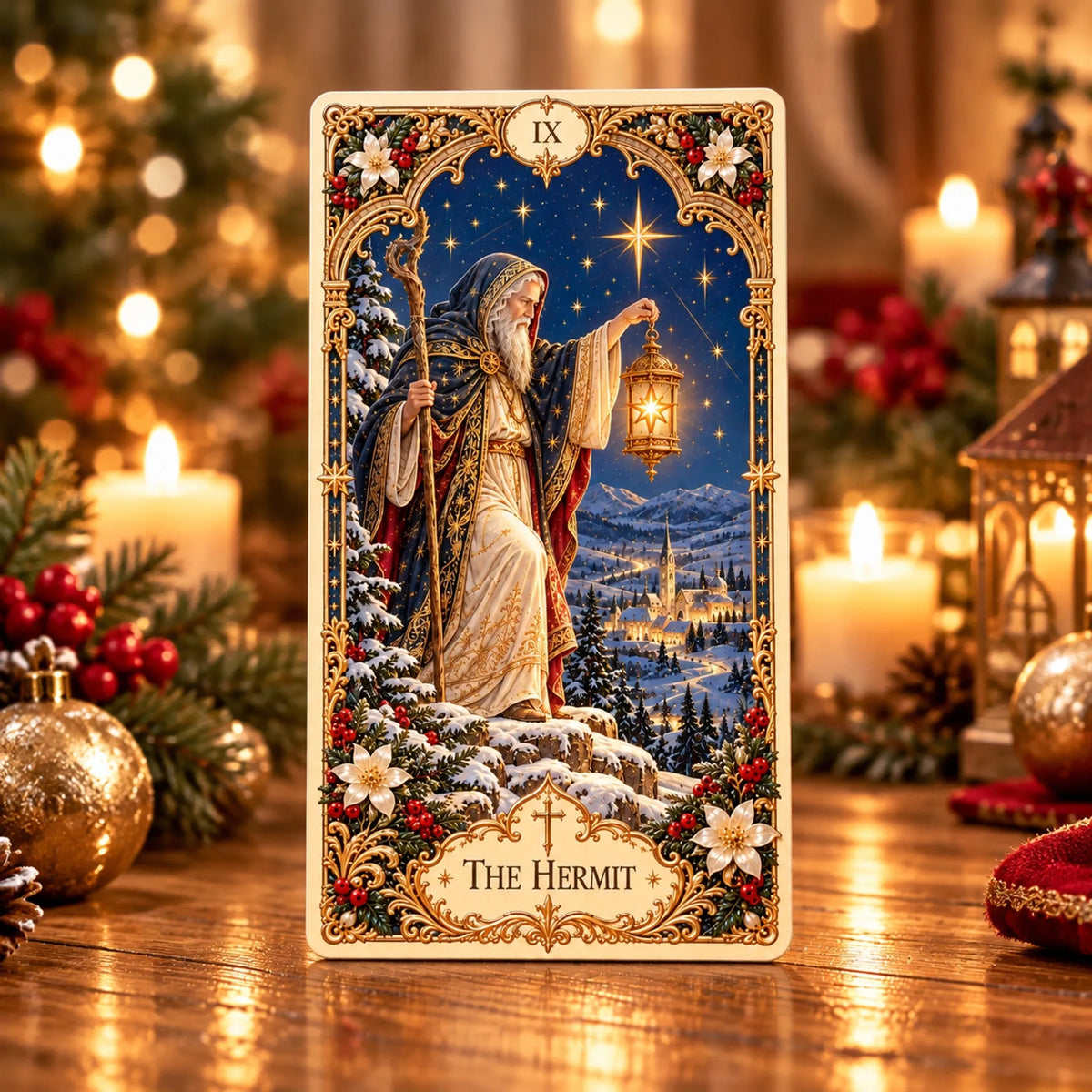🔥LAST DAY 50% OFF✨The Holy Night Tarot – Christmas Sacred Edition 🎄
