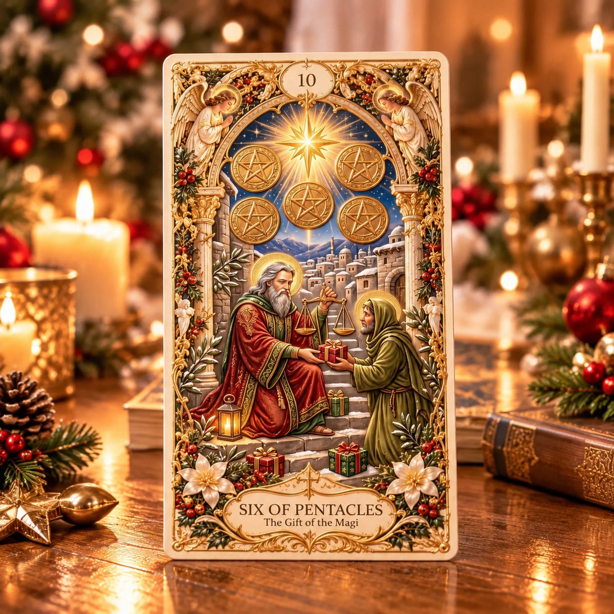 🔥LAST DAY 50% OFF✨The Holy Night Tarot – Christmas Sacred Edition 🎄