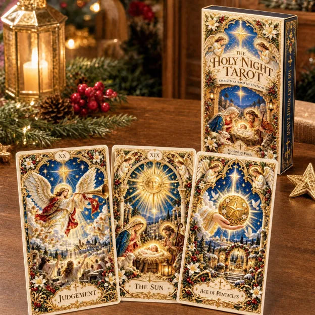 🔥LAST DAY 50% OFF✨The Holy Night Tarot – Christmas Sacred Edition 🎄