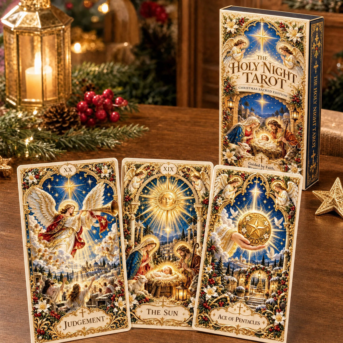 🔥LAST DAY 50% OFF✨The Holy Night Tarot – Christmas Sacred Edition 🎄