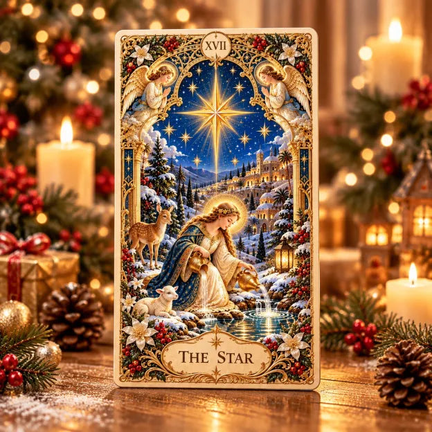 🔥LAST DAY 50% OFF✨The Holy Night Tarot – Christmas Sacred Edition 🎄
