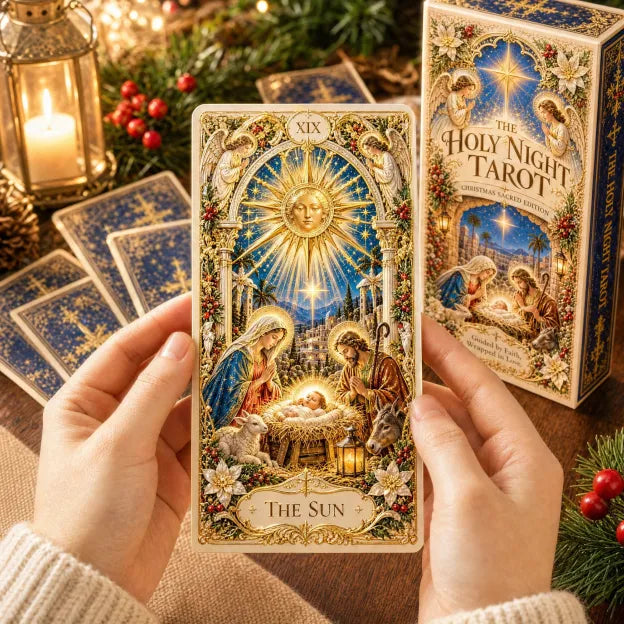 🔥LAST DAY 50% OFF✨The Holy Night Tarot – Christmas Sacred Edition 🎄