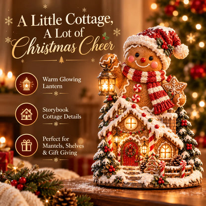 🎄✨ Cozy Christmas Cottage™ – Lighted Holiday Figurine Collection✨