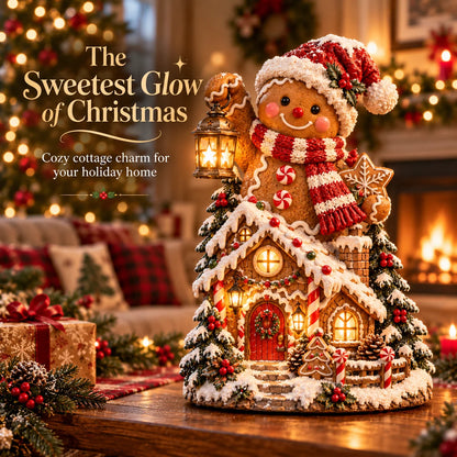 🎄✨ Cozy Christmas Cottage™ – Lighted Holiday Figurine Collection✨
