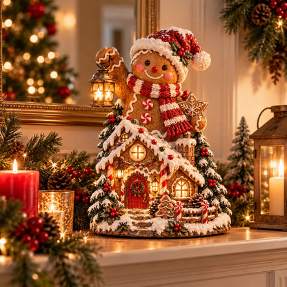 🎄✨ Cozy Christmas Cottage™ – Lighted Holiday Figurine Collection✨