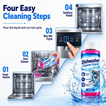 🧼Dishwasher Deep Cleaning Liquid for Grease and Limescale Removal