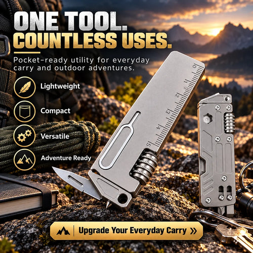 🔧 50% OFF Today! Titanium 10-in-1 Pocket Multi-Tool for Everyday Carry