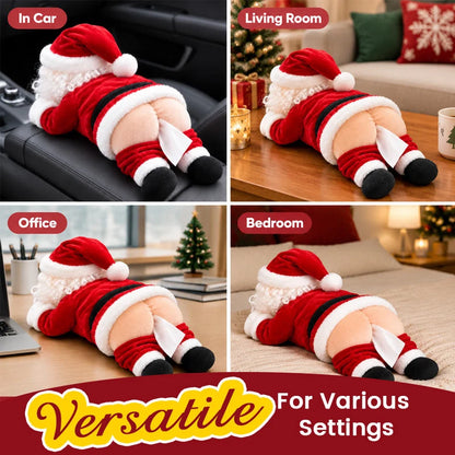 ⏳ Last Day 49% OFF 🎅Funny Santa Butt Tissue Box