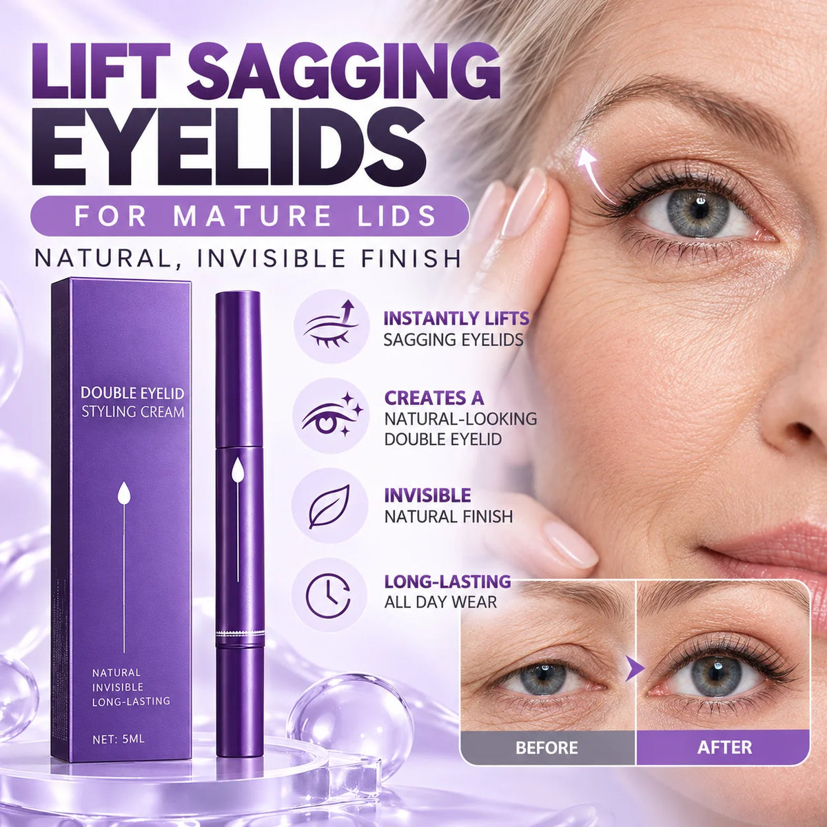Invisible Double Eyelid Styling Cream Pen 🛍️