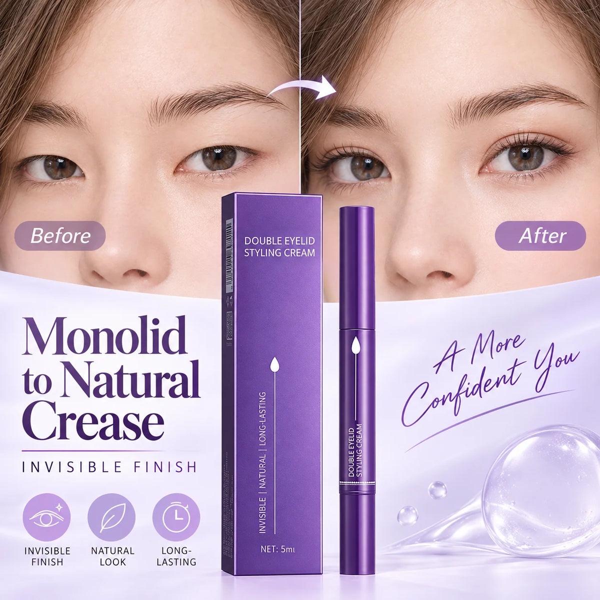 Invisible Double Eyelid Styling Cream Pen 🛍️