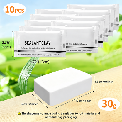 10Pcs Professional Sealant Clay - Anti-Insect Wall Hole Filler Mud🧱🚚