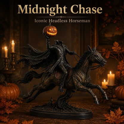🎃🏇Midnight Chase Headless Horseman Statue | Awaken the Legend of the Hollow(✨Same as the video)