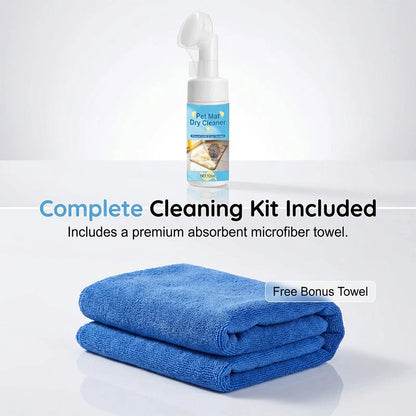 🐾 50% Off! 🧼 Waterless Pet Mat Foam Cleaner – With Brush & Quick Refresh ✨