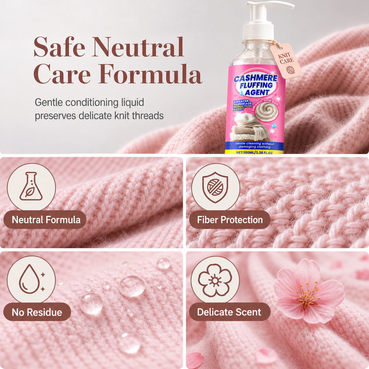 🧶 Wool & Cashmere Sweater Softening and Reshaping Care⏳
