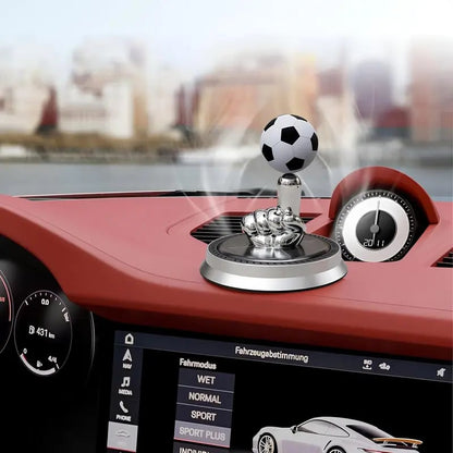⚽🚗Solar Rotating Football Car Air Freshener & Aromatherapy Diffuser