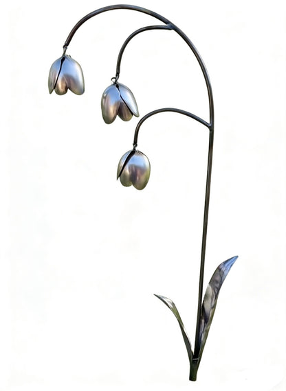 🔥LAST DAY 50% OFF - 💐Metal Lily of the Valley - Garden Decoration, Scrap Metal Art🖤