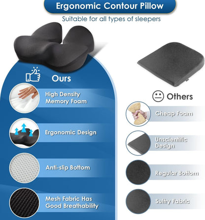 🎁Ergonomic Memory Foam Seat Cushion