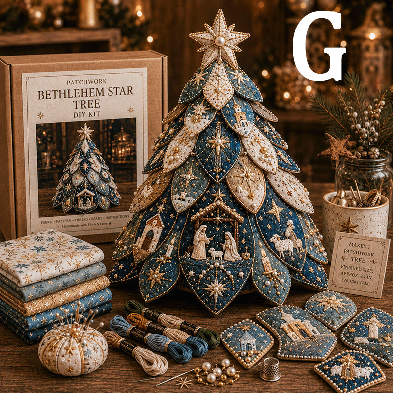 🔥49% Off Last Day - BUY 3 GET 1 FREE✝️ Religious-Themed Beaded & Quilted Christmas Tree DIY Kit