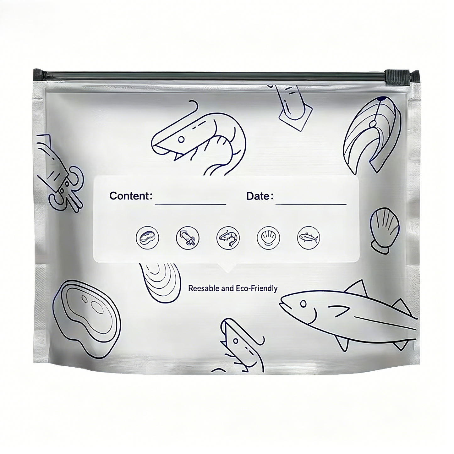 Reusable Ziplock Bags with Antibacterial Lining — Airtight, Leak-Proof & Eco-Friendly