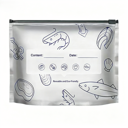 Reusable Ziplock Bags with Antibacterial Lining — Airtight, Leak-Proof & Eco-Friendly
