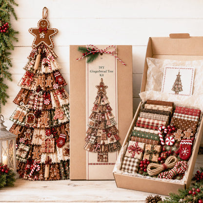 🎄Beginner-Friendly DIY Oversized Patchwork Christmas Tree Door Hanging Kit