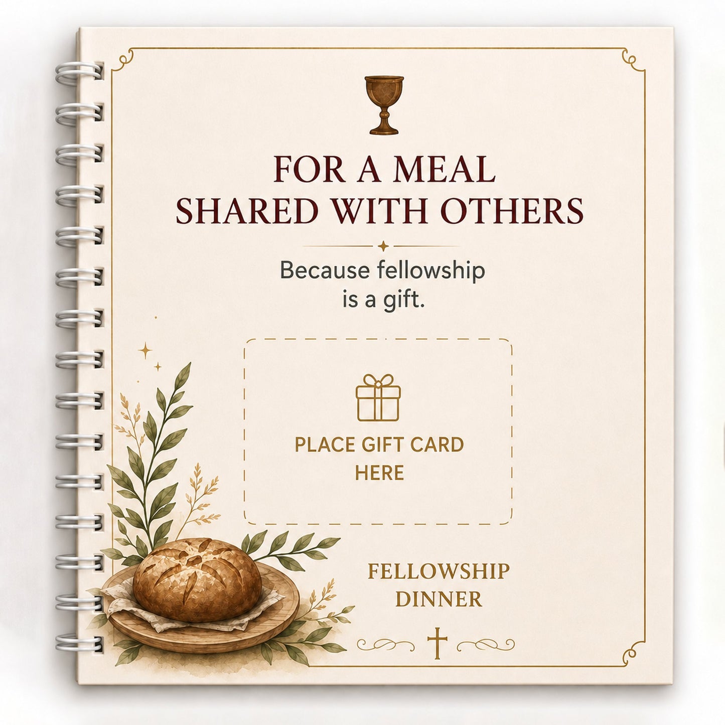 ✝️ FAITH GIFT CARD BOOK 📖 14 Themed Pages, Hardcover & Durability Line