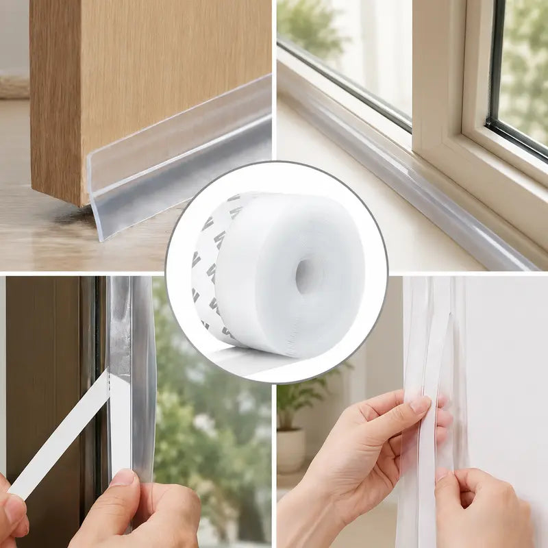 🌸Door Weather Stripping, Self-Adhesive Draft Stopper Seal for Doors & Windows🍀