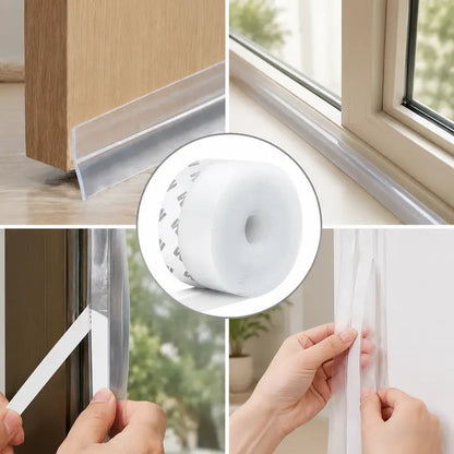 🌸Door Weather Stripping, Self-Adhesive Draft Stopper Seal for Doors & Windows🍀