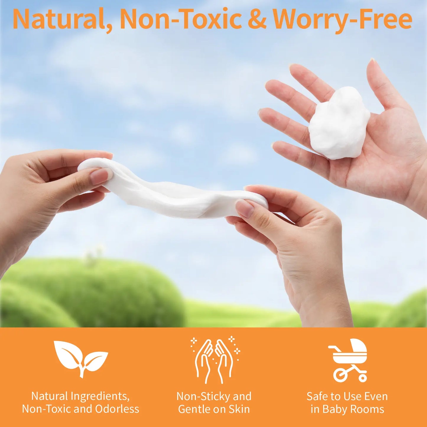 10Pcs Professional Sealant Clay - Waterproof & Anti-Insect Wall Hole Filler Mud, Sticky Pipe Repair Putty for Air Conditioning Holes & Wall Cracks, Non-Toxic Quick Drying Mastic for Home Repair