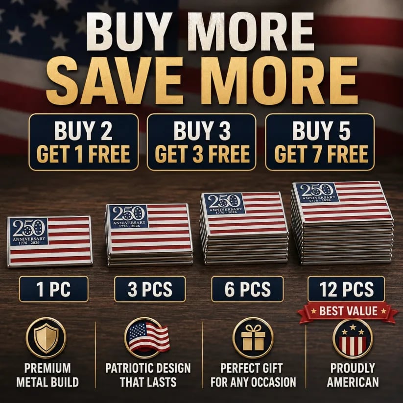 ⚡️Independence Day 50% OFF- ★250th Anniversary Metal Flag Emblem★