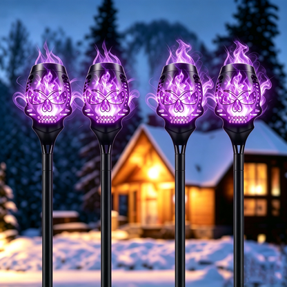 🔥Halloween Early Bird Special Sale 50% OFF🔥Halloween Solar Skull Flame Lights💀