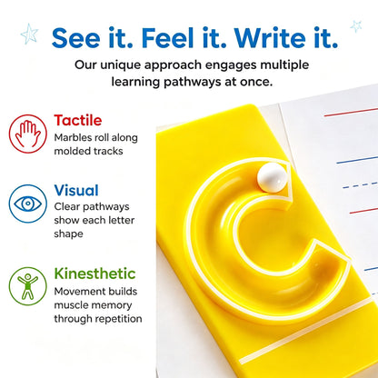 🔤Marble Tracers - Lowercase Letters🌀Roll Into Letter-Writing Fun!🎁Activity Guide Include FREE Letter Formation Poem