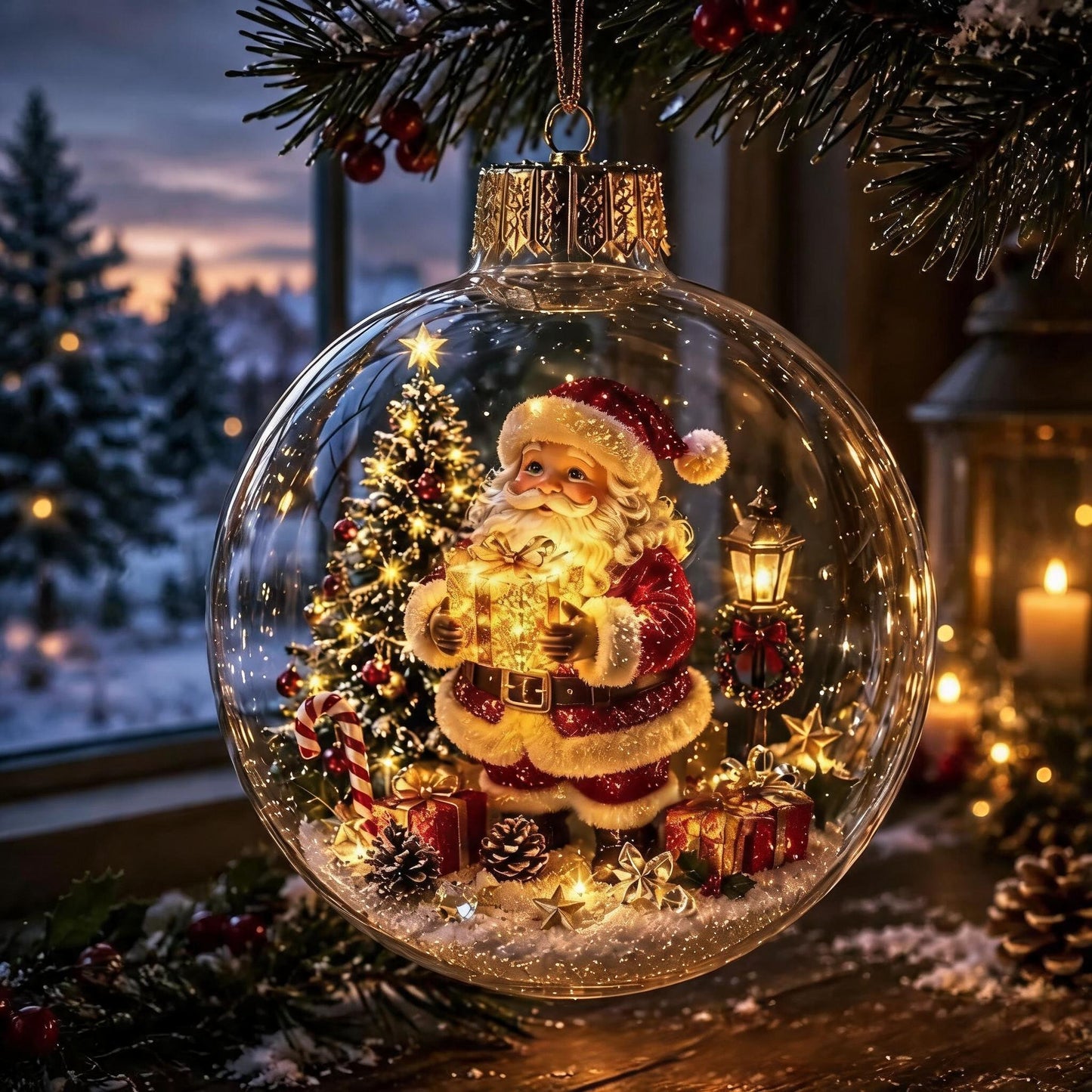🔥 LAST DAY 49% OFF – 🎄Glowing Christmas Diorama Ornament | Mini Light-Up Holiday Scenes with Cozy Warm Glow & Ready-to-Hang Design ✨