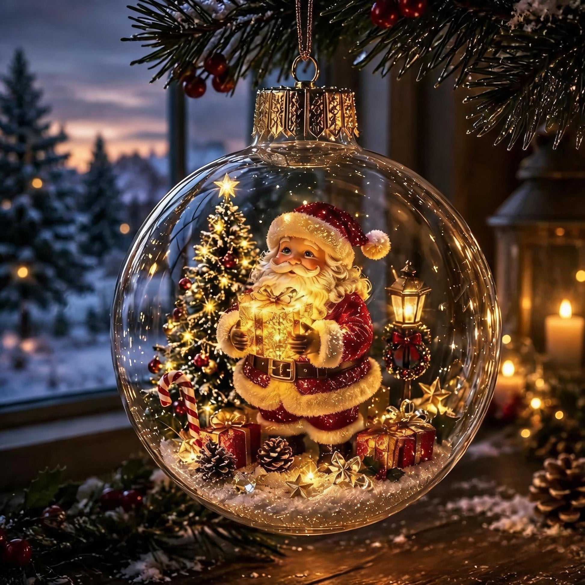 🔥 LAST DAY 49% OFF – 🎄Glowing Christmas Diorama Ornament | Mini Light-Up Holiday Scenes with Cozy Warm Glow & Ready-to-Hang Design ✨