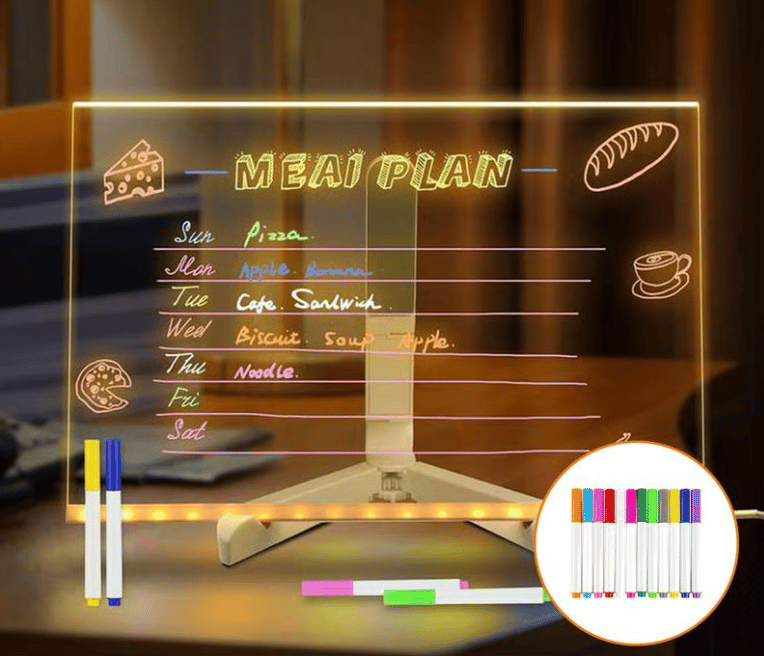 🔥Last Day 49% OFF🔥 - 🎁Creative Rewritable Acrylic LED Message Board - (come with 7 Pens)🎨