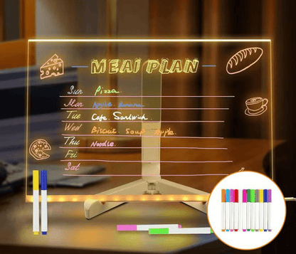 🔥Last Day 49% OFF🔥 - 🎁Creative Rewritable Acrylic LED Message Board - (come with 7 Pens)🎨