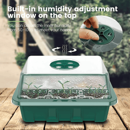 🔥 Last Day 50% OFF-Adjustable Humidity Seed Starter Trays