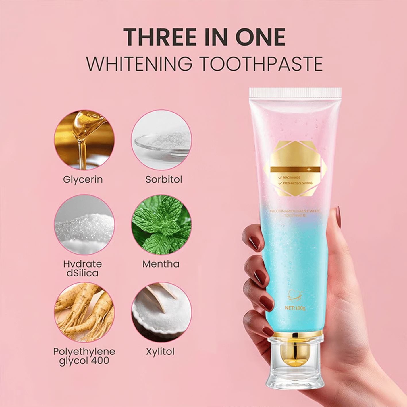 ✨ 🦷 Niacinamide Whitening Toothpaste - For Healthier, Whiter Teeth!