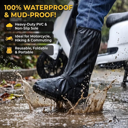 🔥HOT SALE🔥Waterproof Rain Boot Shoe Cover Non-Slip Waterproof Boot Covers 🥾